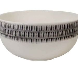 Large global patterned serving bowl